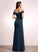 Neckline Length Off-the-Shoulder Fabric Floor-Length Embellishment A-Line Silhouette Ruffle Lillian Scoop A-Line/Princess