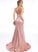 Train Trumpet/Mermaid Sweep Sweetheart Prom Dresses Rosa