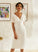 V-neck Dress Wedding Sheath/Column Wedding Dresses Knee-Length Haven