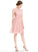 Sequins Knee-Length Ruffle Kaylynn Scoop A-Line With Prom Dresses Chiffon Neck Lace Beading