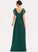 Silhouette V-neck SplitFront Embellishment Lace Fabric Length Neckline Floor-Length A-Line Milagros Trumpet/Mermaid