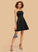 Leanna Square Neckline Satin Short/Mini Homecoming Homecoming Dresses Dress A-Line