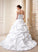 Court Satin Lace Samantha Beading Sweetheart Wedding Dresses Ruffle Train Dress With Ball-Gown/Princess Wedding Sequins Appliques