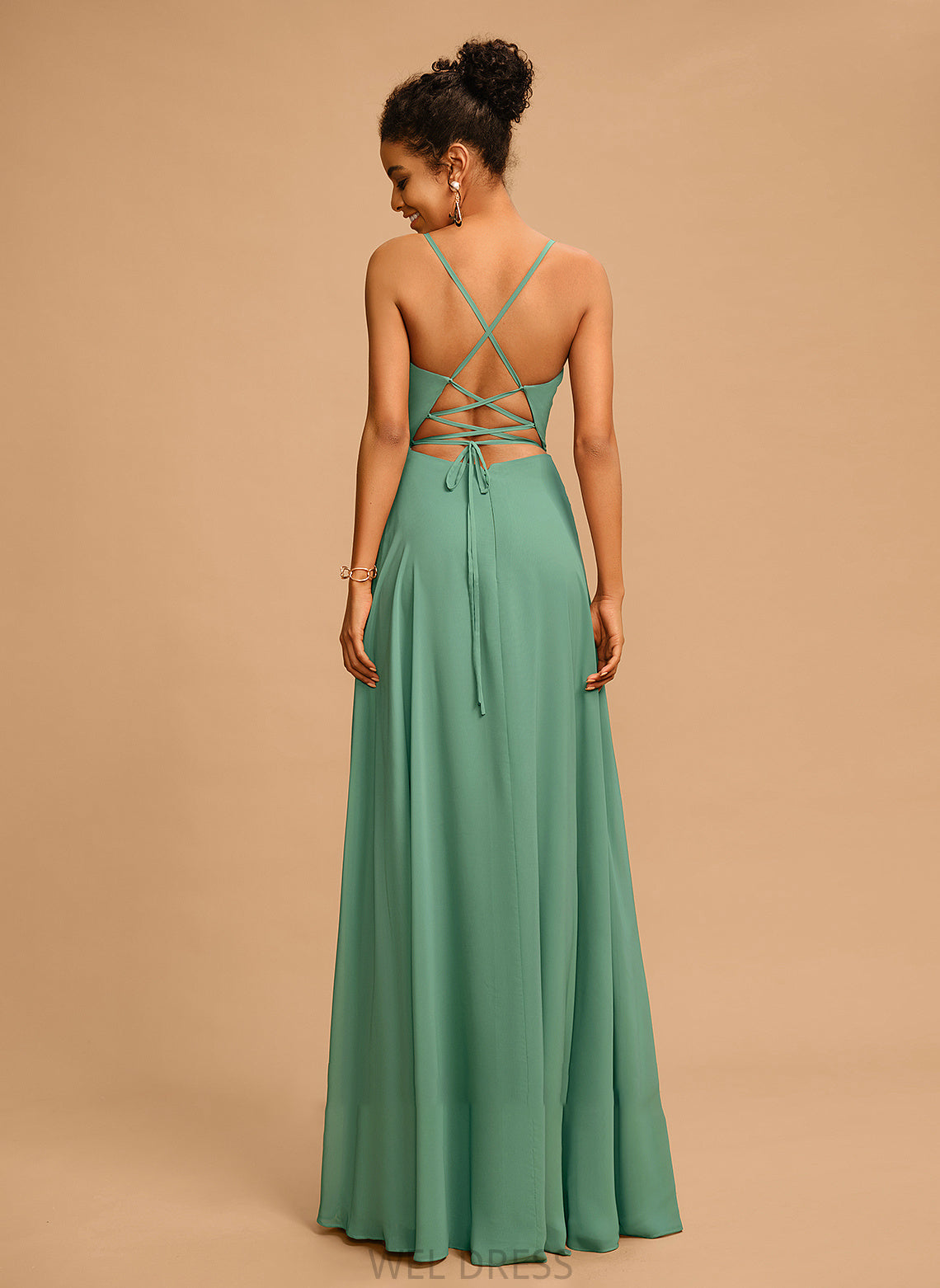 Prom Dresses Chiffon V-neck A-Line Rylee Floor-Length