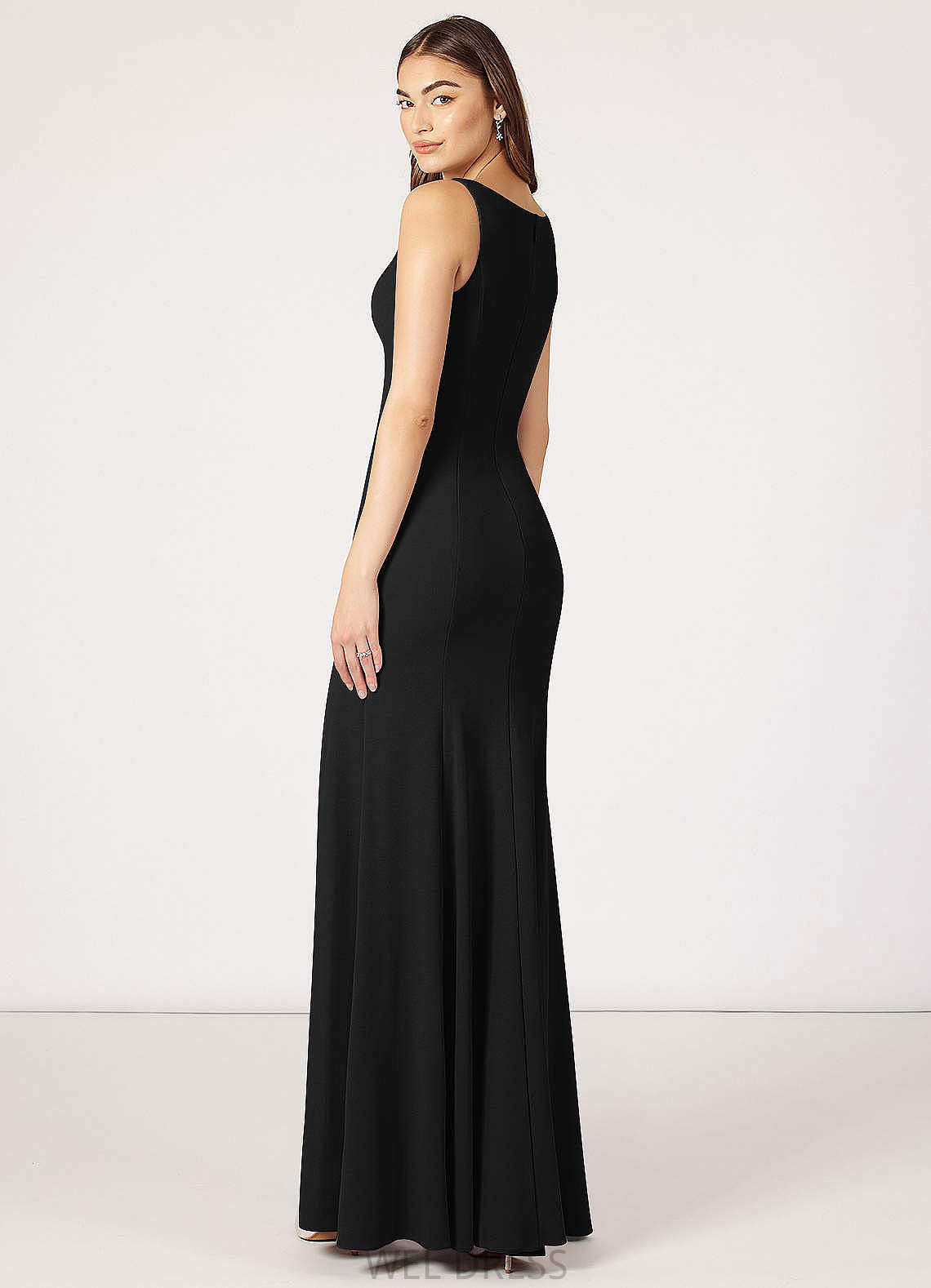 Mackenzie Natural Waist Floor Length Sleeveless A-Line/Princess Bridesmaid Dresses