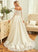 Sweep Train Satin Ball-Gown/Princess Sequins Dress Beading Wedding Faith Wedding Dresses With