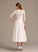 Dress Pockets Jacey Wedding Neck Wedding Dresses With Tea-Length A-Line Scoop