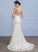 Wedding Dresses V-neck Court Wedding Lace Blanche Dress Trumpet/Mermaid Train