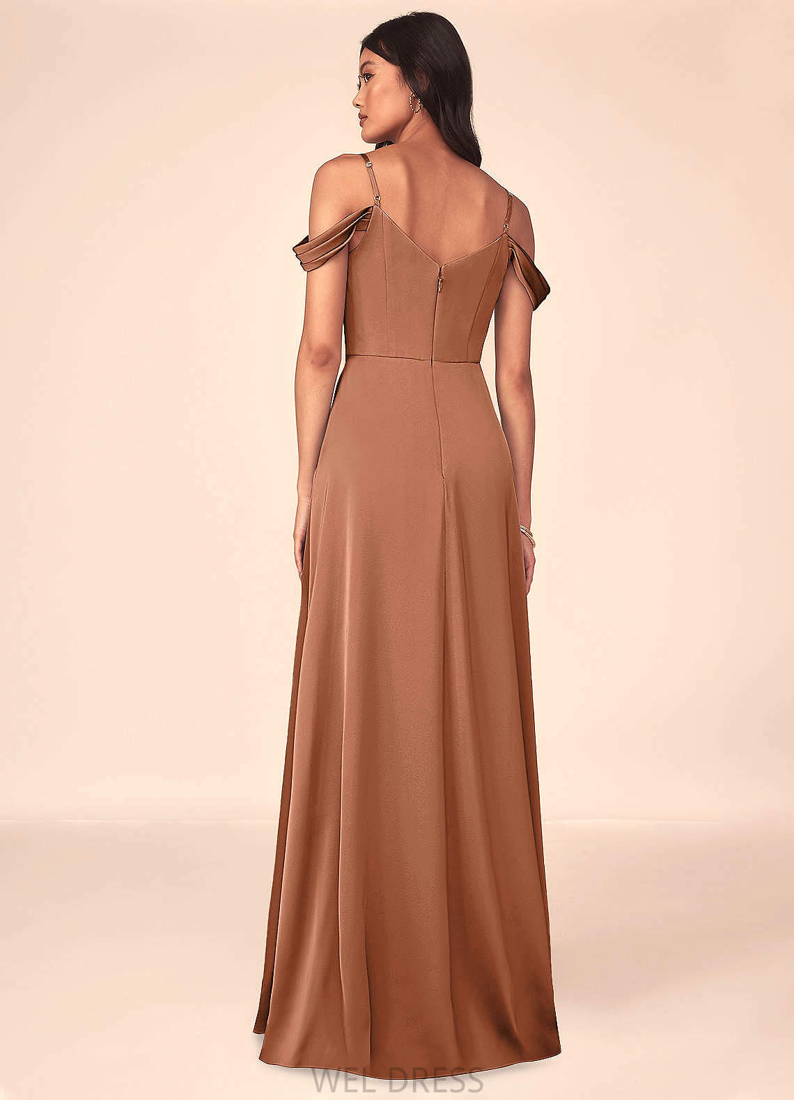 Kennedy Natural Waist Sleeveless Sheath/Column One Shoulder Floor Length Bridesmaid Dresses