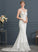 Wedding Trumpet/Mermaid Court Lilah Wedding Dresses Dress Crepe V-neck Stretch Train