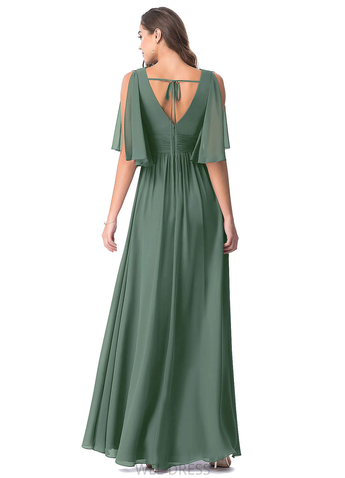 Valerie Halter Natural Waist Sleeveless Floor Length A-Line/Princess Bridesmaid Dresses