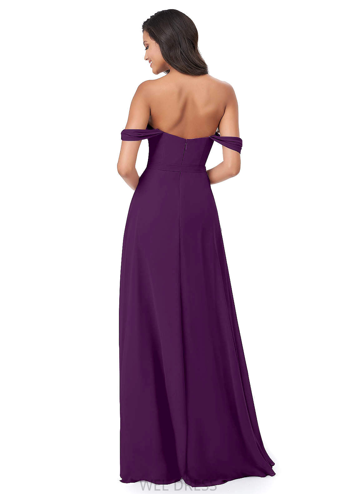 Katharine Floor Length Spaghetti Staps A-Line/Princess Sleeveless Natural Waist Bridesmaid Dresses