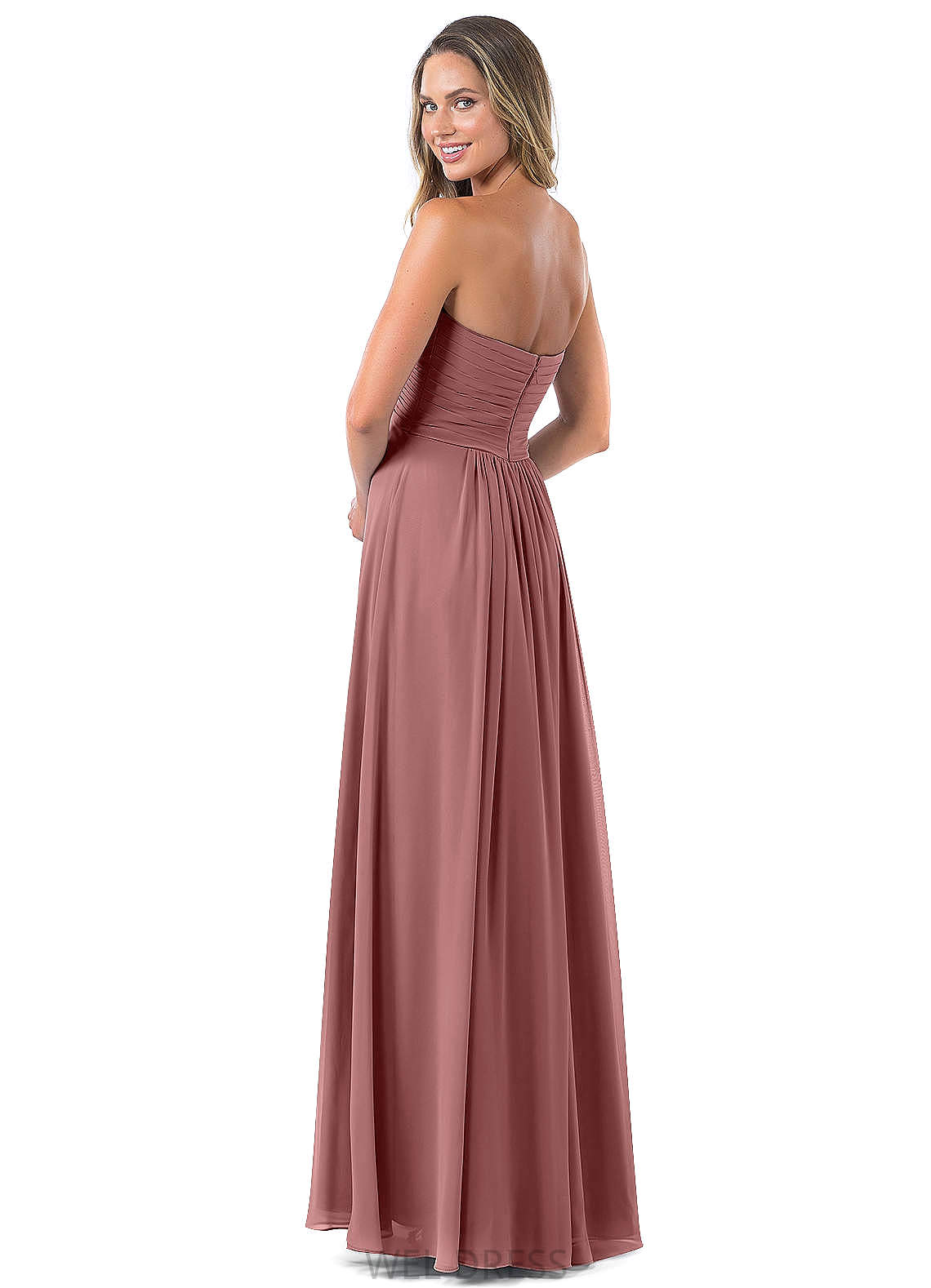 Kim Floor Length Sleeveless A-Line/Princess Natural Waist Scoop Bridesmaid Dresses