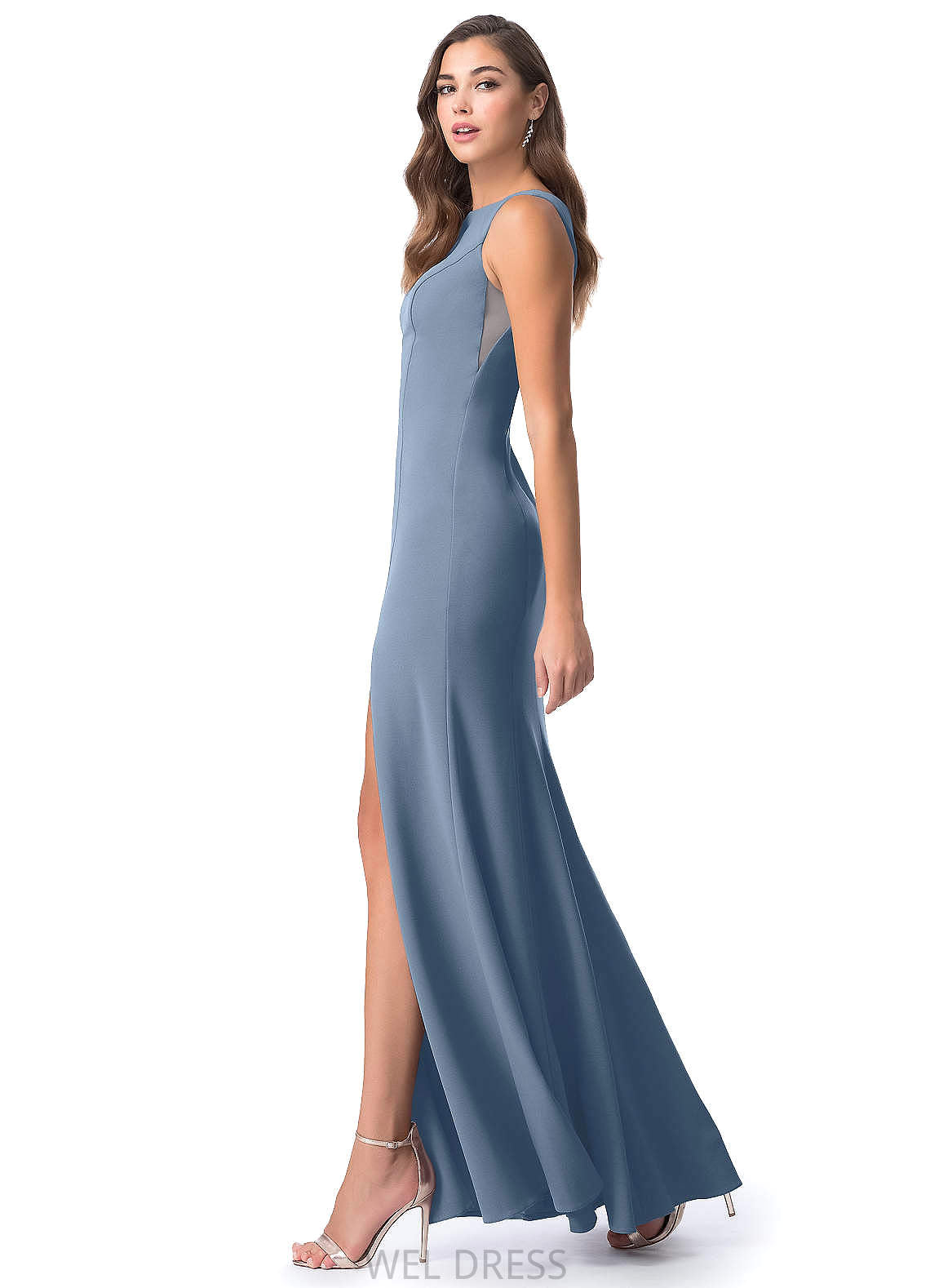 Alexus V-Neck Knee Length A-Line/Princess Natural Waist Bridesmaid Dresses
