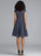 Knee-Length Aliya Chiffon Homecoming Dresses Neck A-Line Dress Homecoming Scoop