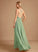 Neckline Silhouette V-neck A-Line Fabric Floor-Length Embellishment Sequins Beading Length Kaliyah Half Sleeves
