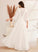 A-Line V-neck Celeste Wedding Lace Dress Wedding Dresses With Floor-Length