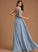 SplitFront V-neck Floor-Length Fabric Embellishment Neckline Length A-Line Silhouette Livia V-Neck Floor Length Bridesmaid Dresses