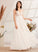 Sequins Beading Abbie Floor-Length With Wedding Dresses V-neck Dress Wedding A-Line