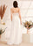 Sequins V-neck With Zion A-Line Floor-Length Wedding Dresses Wedding Dress