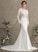 Neck Viviana Chapel Sequins Crepe With Train Trumpet/Mermaid Wedding Dress Scoop Stretch Beading Wedding Dresses
