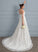 With Wedding Sweep Dress Ruffle Cheryl A-Line Sweetheart Wedding Dresses Train Lace