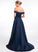 Off-the-Shoulder Lauren Asymmetrical Prom Dresses Ball-Gown/Princess Satin