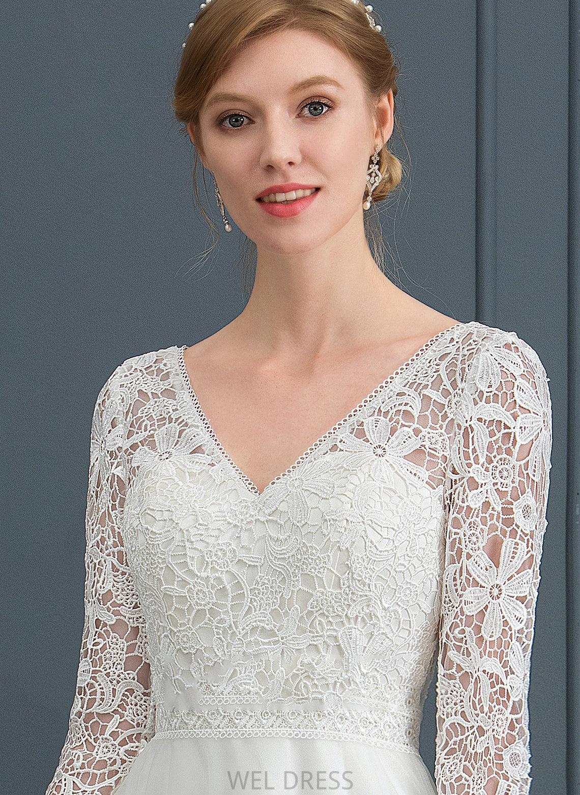 Wedding Wedding Dresses Miriam Floor-Length A-Line Dress Tulle V-neck