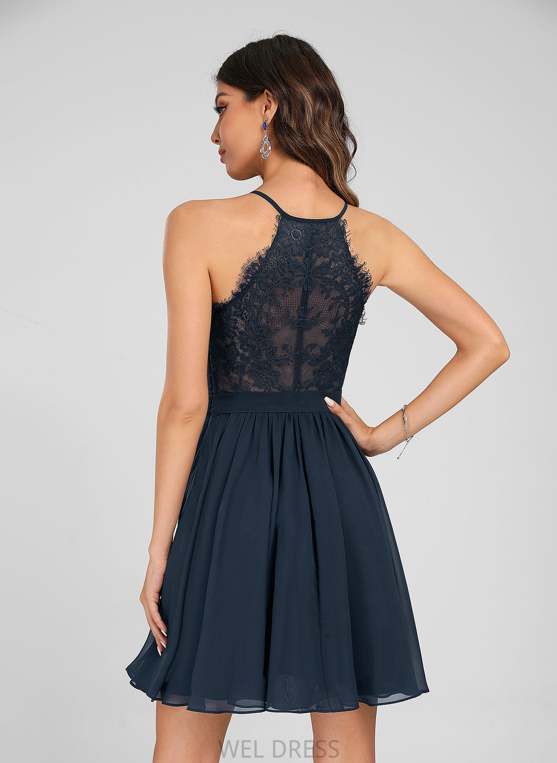 Chiffon Homecoming Homecoming Dresses With Short/Mini V-neck A-Line Rylie Dress Lace