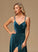 Silhouette Fabric SplitFront A-Line Floor-Length V-neck Length Embellishment Neckline Isabell A-Line/Princess Scoop