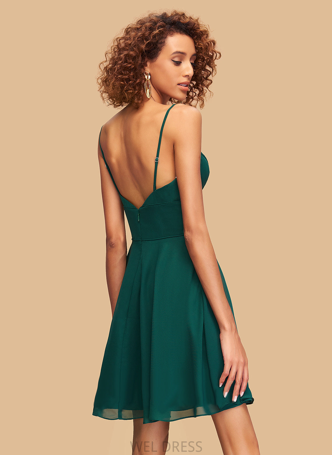 Dress Kyleigh Chiffon Homecoming Homecoming Dresses V-neck Short/Mini A-Line