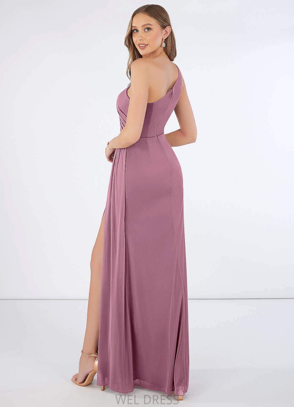 Emilie Sleeveless Scoop A-Line/Princess Natural Waist Floor Length Bridesmaid Dresses