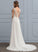 A-Line Dress Court Chiffon With Train Sequins Yaritza Beading V-neck Wedding Wedding Dresses