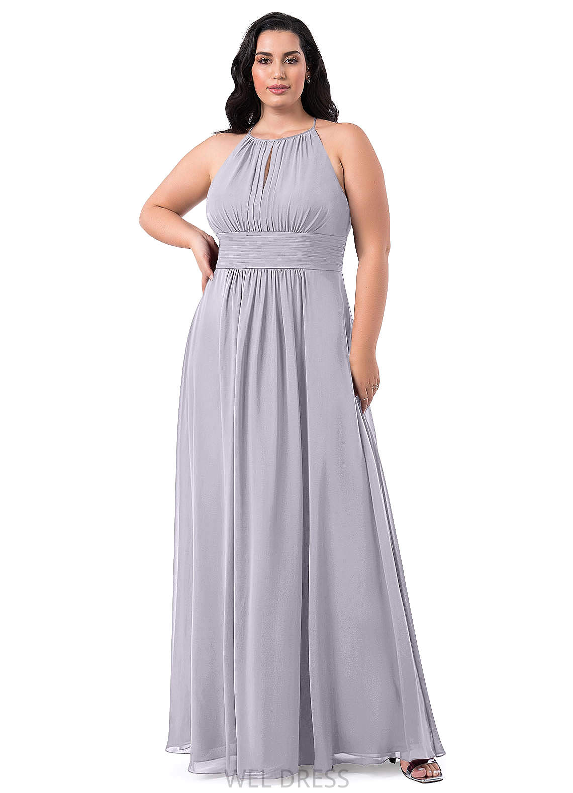 Alexis Floor Length Short Sleeves A-Line/Princess Natural Waist V-Neck Bridesmaid Dresses