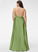 CowlNeck Silhouette Neckline Fabric Length Floor-Length A-Line SplitFront Embellishment Micaela Natural Waist A-Line/Princess