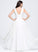 Aylin Floor-Length Wedding Ruffle V-neck A-Line Chiffon Wedding Dresses With Dress