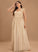 With Chiffon A-Line Floor-Length Prom Dresses Flower(s) Sydney Ruffle One-Shoulder