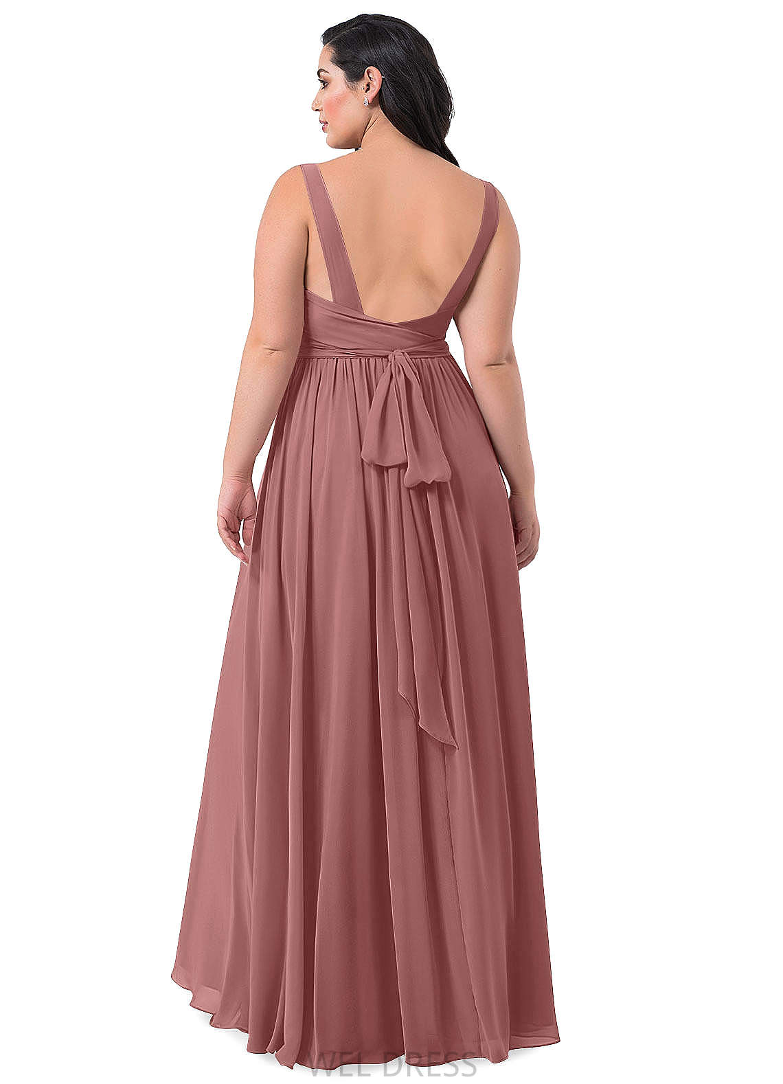 Bridget Natural Waist A-Line/Princess Cap Sleeves Floor Length Sweetheart Bridesmaid Dresses