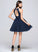 Prom Dresses With Beading Scoop Bow(s) Mckayla A-Line/Princess Neck Pleated Short/Mini Sequins