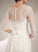 Dress Sequins Pamela A-Line Wedding Dresses With Illusion Sweep Train Wedding