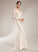 With Ryann Court Dress Trumpet/Mermaid Illusion Wedding Dresses Beading Train Wedding