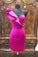One Shoulder Fuchsia Homecoming Dresses Regan CD10294