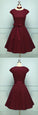 Burgundy Short Diya Homecoming Dresses CD11159