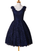 A-Line Homecoming Dresses V-Neck Jayla Blue Lace , Simple CD1115