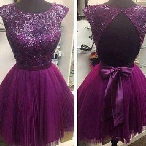 Grape Olive , Homecoming Dresses Princess , Tulle CD11720