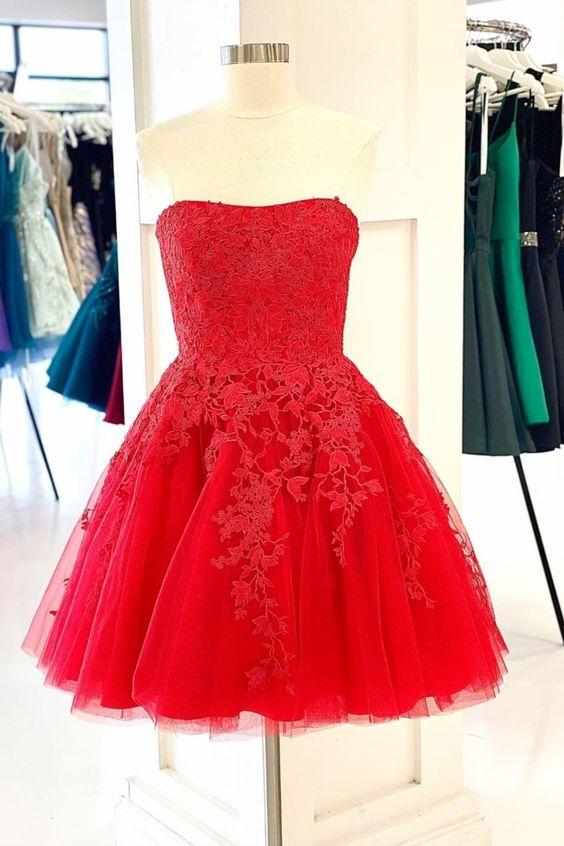 Homecoming Dresses Kenley Red CD12342
