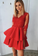 Long Sleeves Red Formal Homecoming Dresses Camilla Lace Graduation CD13224