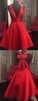 Red Short Homecoming Dresses Satin Kyra CD13276