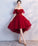 Burgundy Tulle Jaiden Homecoming Dresses Short Dress CD1548