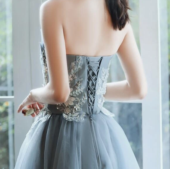 Charming Short Tulle With Applique Homecoming Dresses Kimora Lace CD15744
